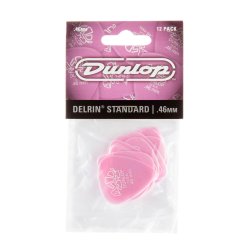 Dunlop 41P.46 Delrin 500 Standard plektre - 12 stk. pakke