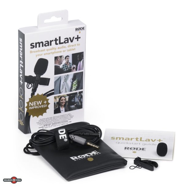 RDE SmartLav+ Lavalier mikrofon med clips og 3,5mm TRRS stik