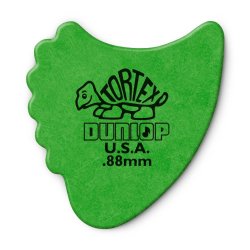 Dunlop Tortex Fin Plektre 0,88 mm - 12 stk. pakke