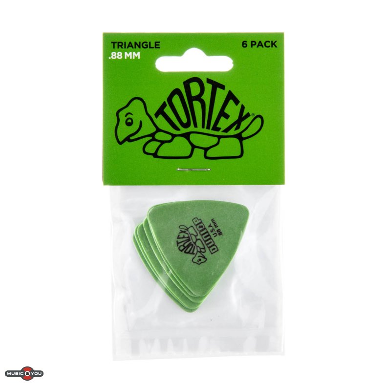 Dunlop Tortex Triangle Plektre 0,88 mm - 6 stk. pakke