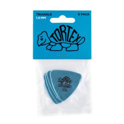 Dunlop Tortex Triangle Plektre 1,0 mm - 6 stk. pakke