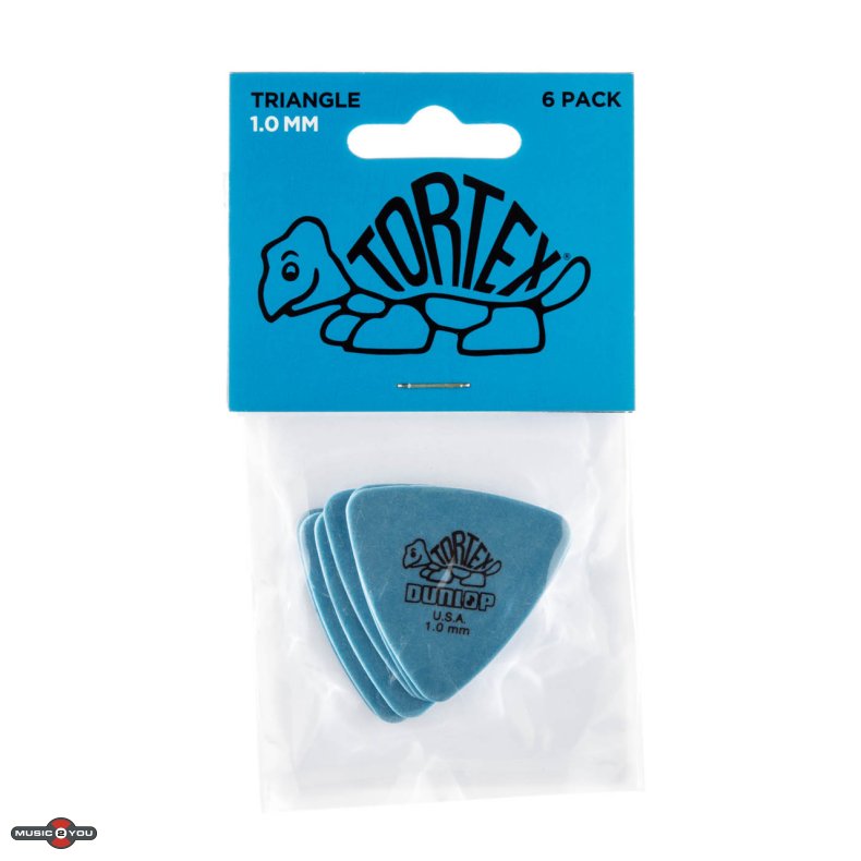 Dunlop Tortex Triangle Plektre 1,0 mm - 6 stk. pakke