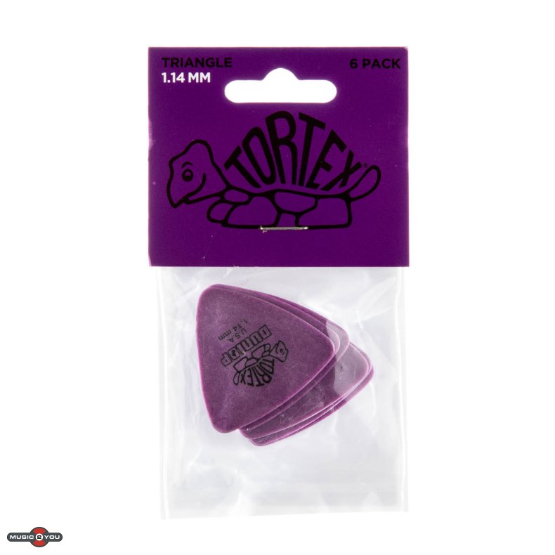 Dunlop Tortex Triangle Plektre 1,14 mm - 6 stk. pakke