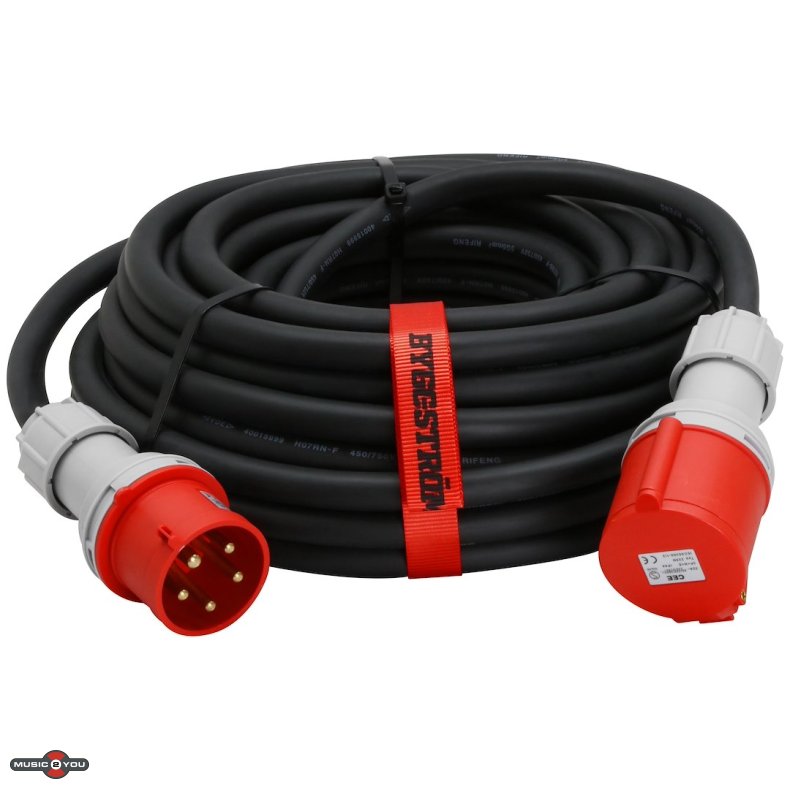 CEE Forlngerkabel med strop - 400V 3-faset - 32A