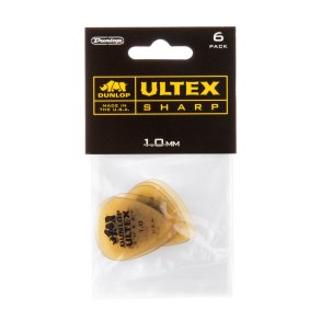 Dunlop Ultex Sharp Plektre 1,0 mm - 6 stk. pakke