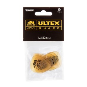 Dunlop Ultex Sharp Plektre 1,4 mm - 6 stk. pakke