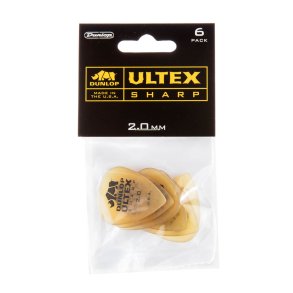 Dunlop Ultex Sharp Plektre 2,0 mm - 6 stk. pakke