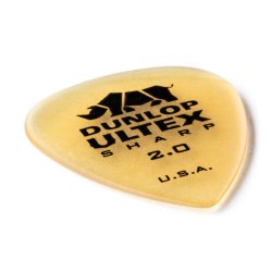 Dunlop Ultex Sharp Plektre 2,0 mm - 6 stk. pakke