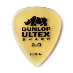 Dunlop Ultex Sharp Plektre 2,0 mm - 6 stk. pakke