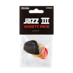 Dunlop PVP103 Jazz III plektre - 6 stk. pakke