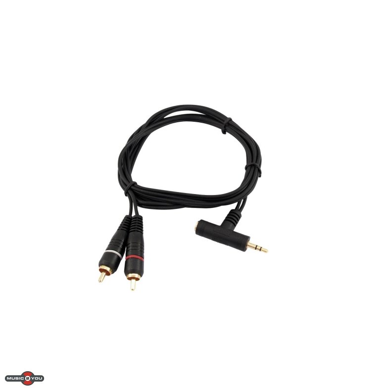 1,5 Meter Phono/RCA Han - Mini Jack 3,5mm  Han/Hun kabel