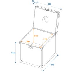 Roadinger Flightcase til 30cm Spejlkugle