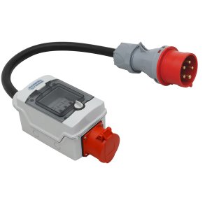 32A - 16A overgangs adaptor med forsikring