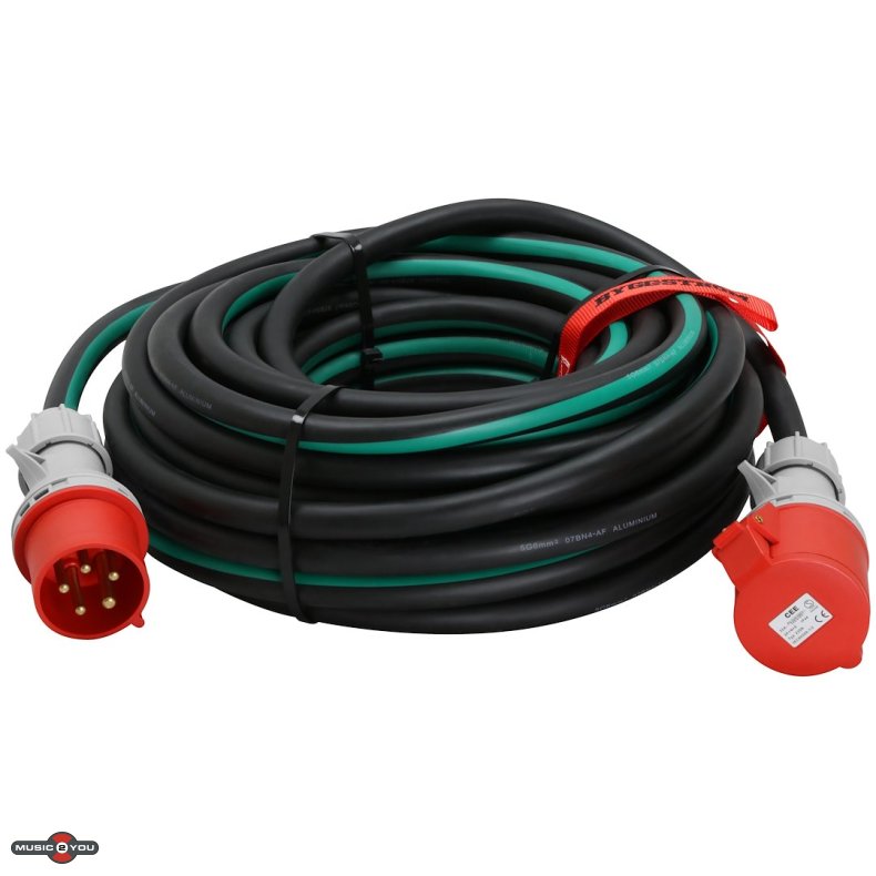 25m CEE Forlngerkabel - 400V 3-faset - 32A - ALU