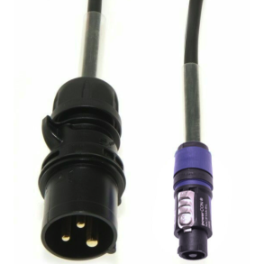 3pol CEE med jord til Neutrik Powercon Bl� kabel