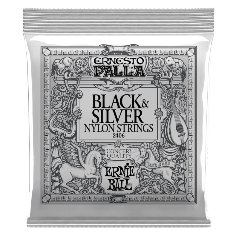 Ernie Ball 2406 Black &amp; Silver Medium tension - Strenge til Spansk guitar