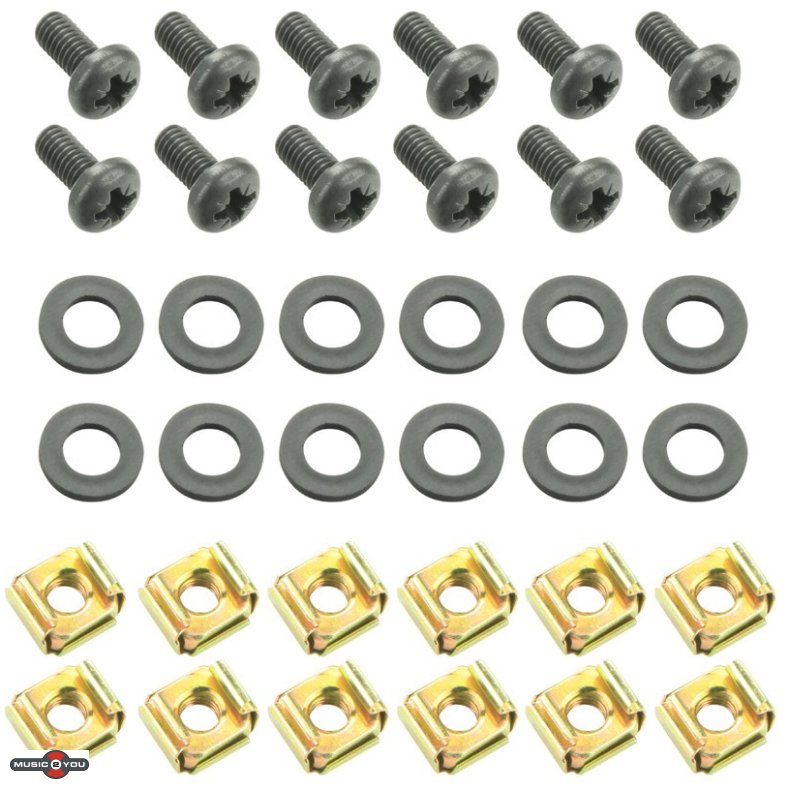 AH Rackskruest 12mm til stl skinne - 12 Pack