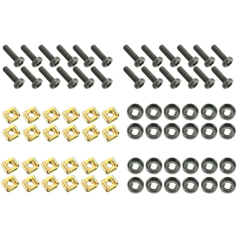 AH Rackskruest 20mm til stl skinne - 24 Pack