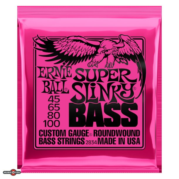 Ernie Ball 2834 Super Slinky Bass 45 - 100 til 4-strenget bas