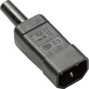 IEC/Apparat kabelstik Han 250V/10A - Sort