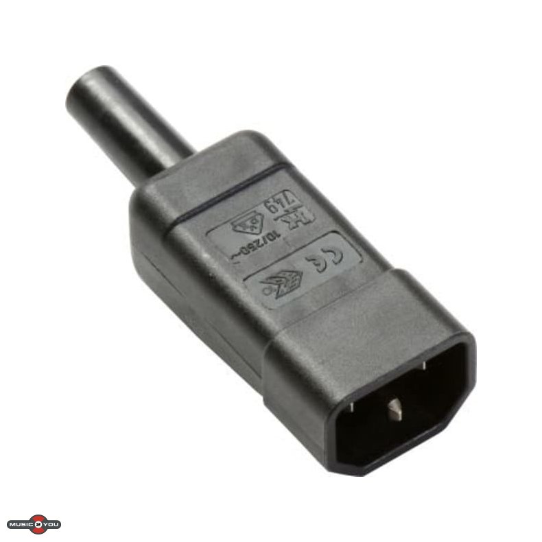 IEC/Apparat kabelstik Han 250V/10A - Sort