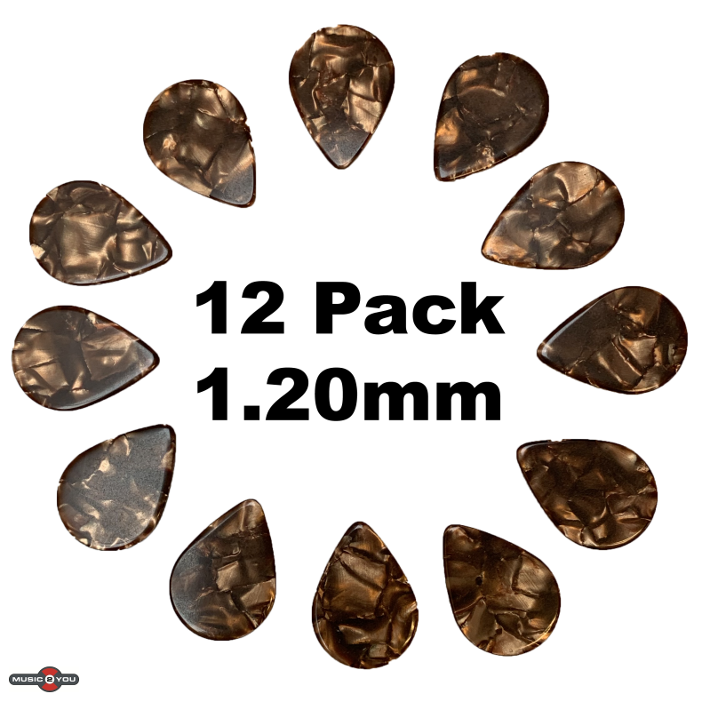 Supreme Plektre Celluloid Tear Drop 1.20 mm - 12 Pack