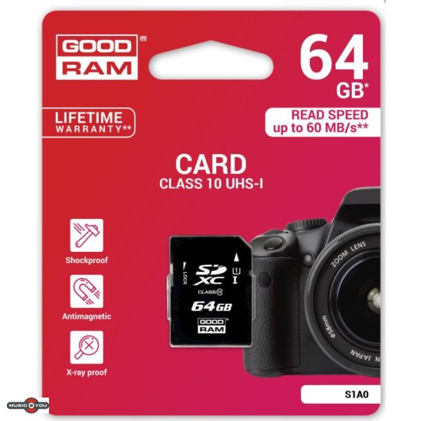 GOODRAM SDXC 64 GB CLASS 10 UHS-1