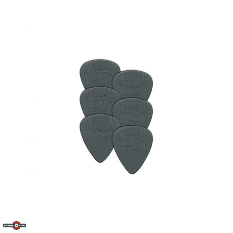 Dunlop Nylon 0.73 mm. Plektre - 10stk. pakke