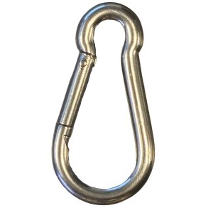 Karabinhage Galvaniseret 6x60mm - Slv