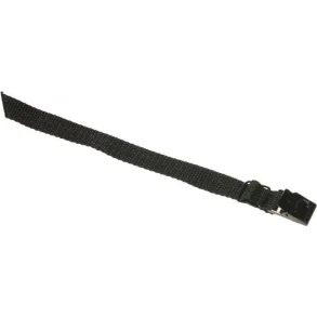 Arno strop - 50 cm x 18 mm - Sort med 2 kabel Loops
