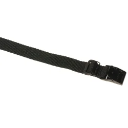 Arno strop - 100 cm x 25 mm - Sort med 2 kabel Loops