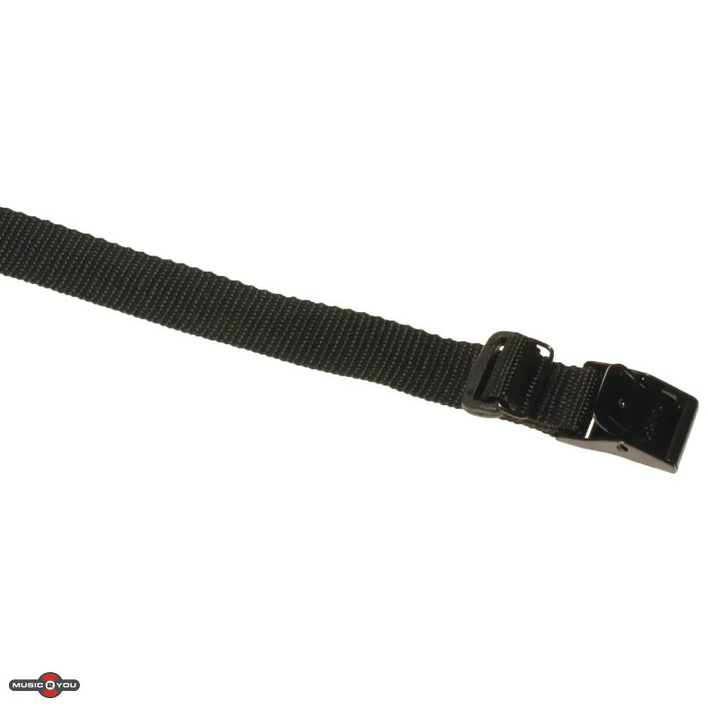 Arno strop - 100 cm x 25 mm - Sort med 2 kabel Loops