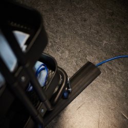 Defender Kabelbro Sort - 66x12 mm - 3 meter