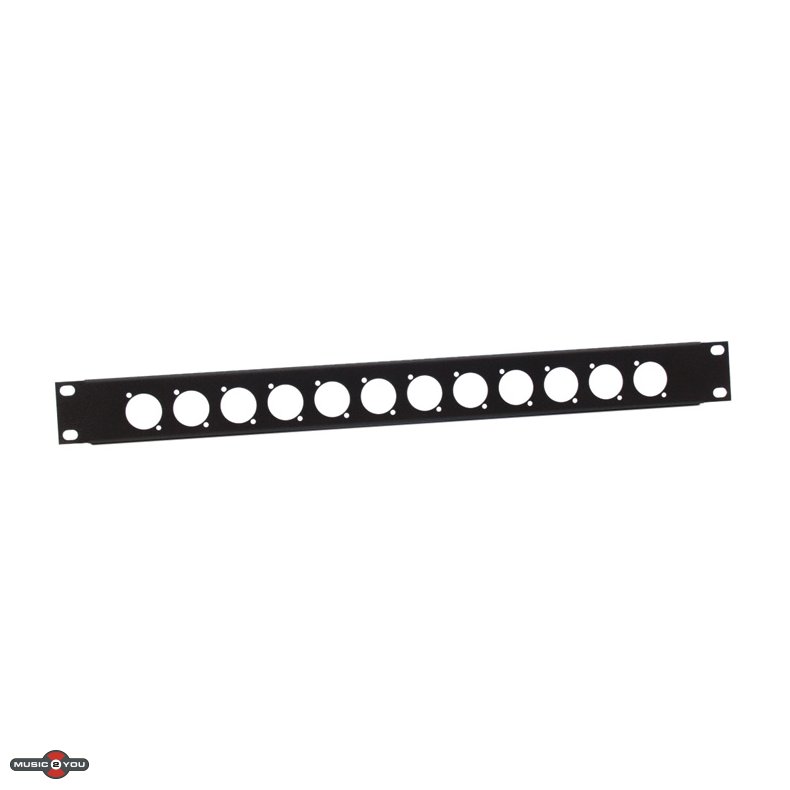 AH Rackpanel - 12 x D-Size hul - 19"/1Unit