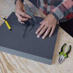 AH Rack "cutt out" Skumindsats 19"/2U