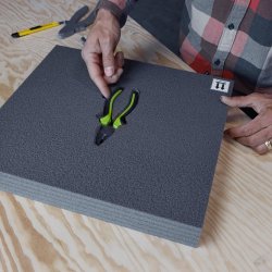 AH Rack "cutt out" Skumindsats 19"/2U