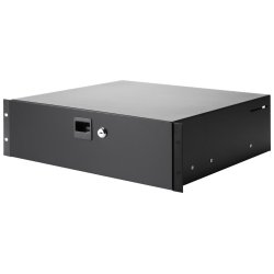 AH Rackskuffe PRO 19"/3U med ls - Stl