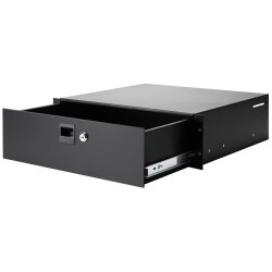 AH Rackskuffe PRO 19"/3U med ls - Stl