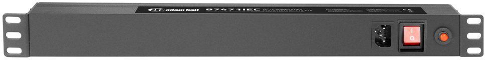 AH 87471 IEC 19"/1unit Rack strømskinne 10xIEC udtag - Music2you