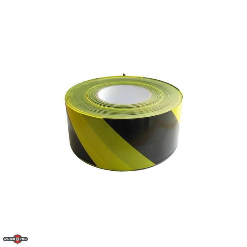 Afsprringsbnd - 75 mm X 500 m - Gul/Sort