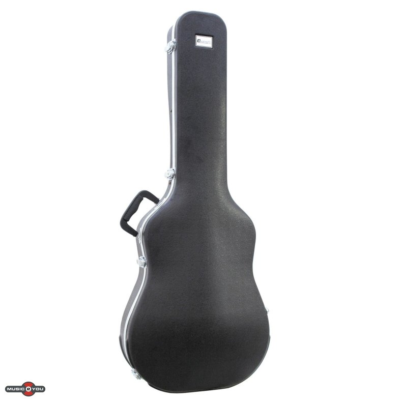 ABS Hardcase / Kuffert til Dreadnought western-guitar - Sort
