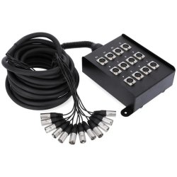 AH Stagebox 12 kanals med XLR Pisk - 10m kabel