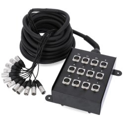 AH Stagebox 12 kanals med XLR Pisk - 10m kabel