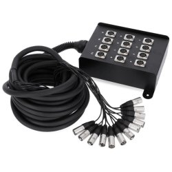 AH Stagebox 12 kanals med XLR Pisk - 10m kabel
