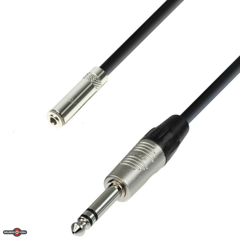 AH 4 STAR BYV - Jack 6,3mm Han til Minijack 3,5mm Stereo Hun