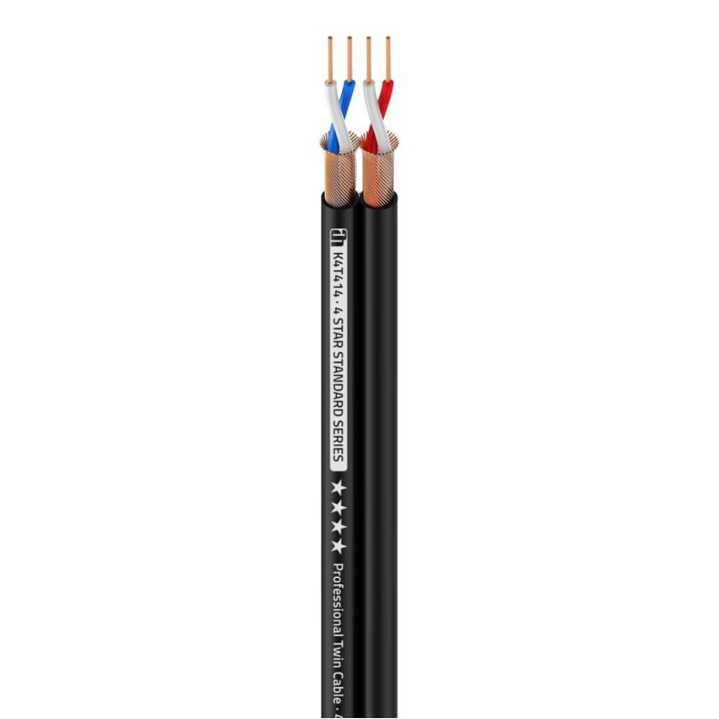 AH 4 STAR TWIN 414 Mikrofon Kabel - 4 x 0,14mm (Meterml)