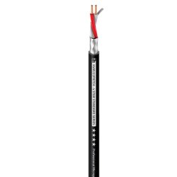 AH 4 STAR M 222 PATCH Mikrofon Kabel - 2 x 0,22mm2 / 3,7mm - Sort (Meterml)