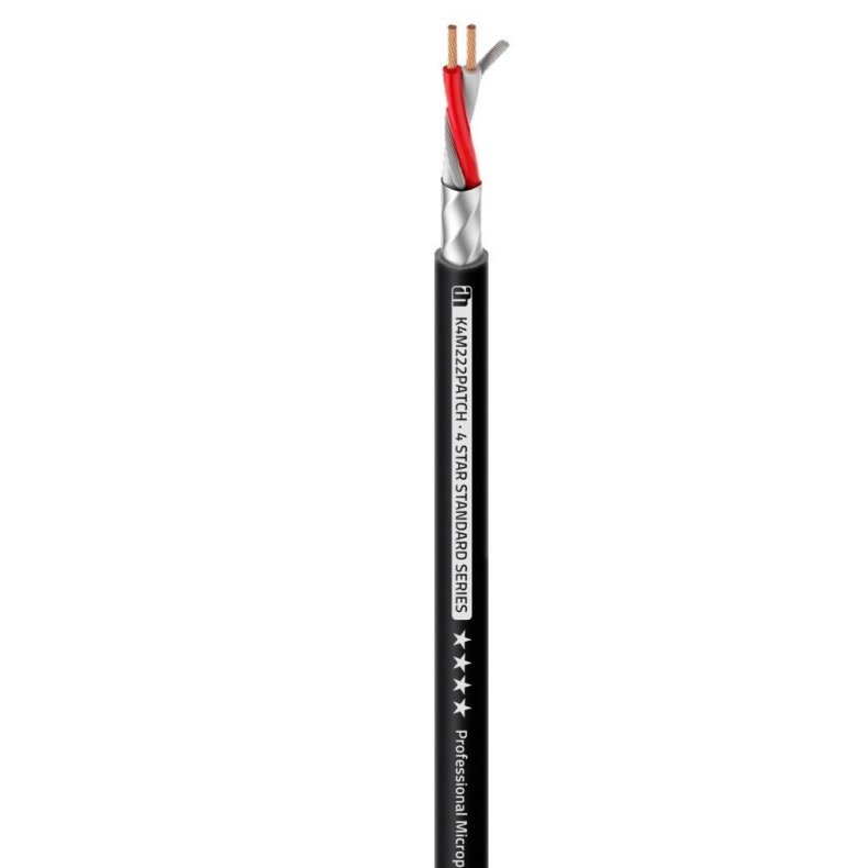 AH 4 STAR M 222 PATCH Mikrofon Kabel - 2 x 0,22mm2 (Meterml)