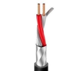 AH 4 STAR M 222 PATCH Mikrofon Kabel - 2 x 0,22mm2 / 3,7mm - Sort (Meterml)