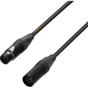 AH 5 STAR DGF 0020 Neutrik 5pol XLR Han - 3pol XLR Hun DMX Adapter kabel 20cm